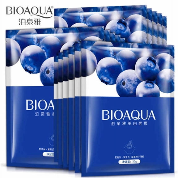 BIOAQUA Blueberry Face Mask Moisturizing Refreshing Skin Care 6x30g