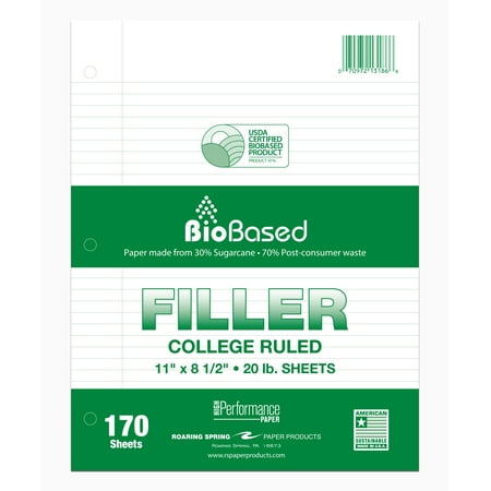 BIOBASE FILLER 8.5"x11" COLLEGE RULED WITH MARGIN