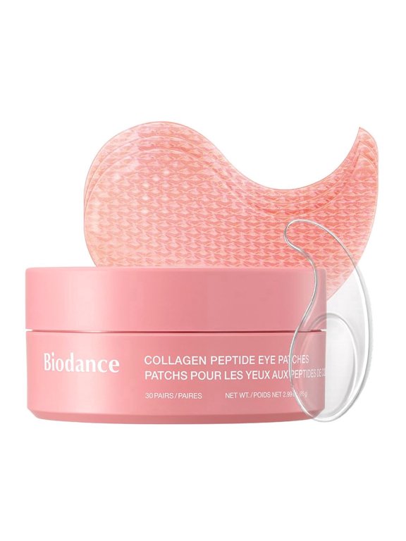 Collagen Peptide Eye Patches, Anti Wrinkle & Smile Line Patches for Face, Under Eye Mask for Fine Lines & Eye Bags, Travel Essentials & Self Care Gifts for Women, Korean Skin Care (60 Count)