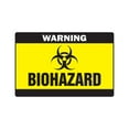 thumbnail image 1 of BIOHAZARD Warning Aluminum Sign danger Aluminum Signs toxic symbol bio radiation medical waste, 1 of 4