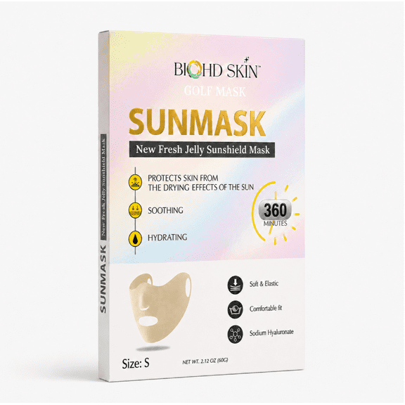 BIOHD SKIN SUNMASK Face Cover, Size S, Lightweight Sun Face Cover Accessory
