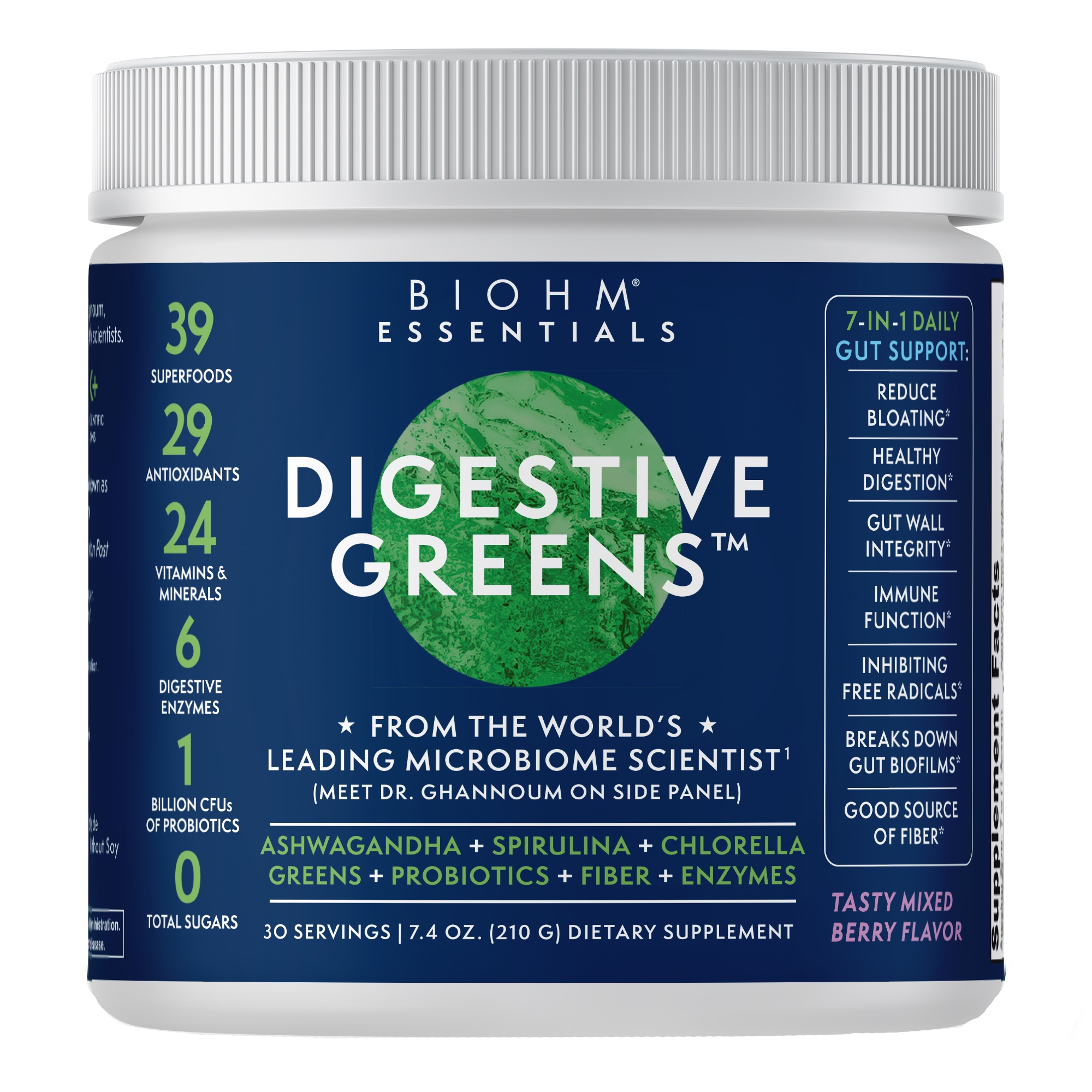 Bloom Nutrition Super Greens Powder Smoothie & Juice Mix Probiotics