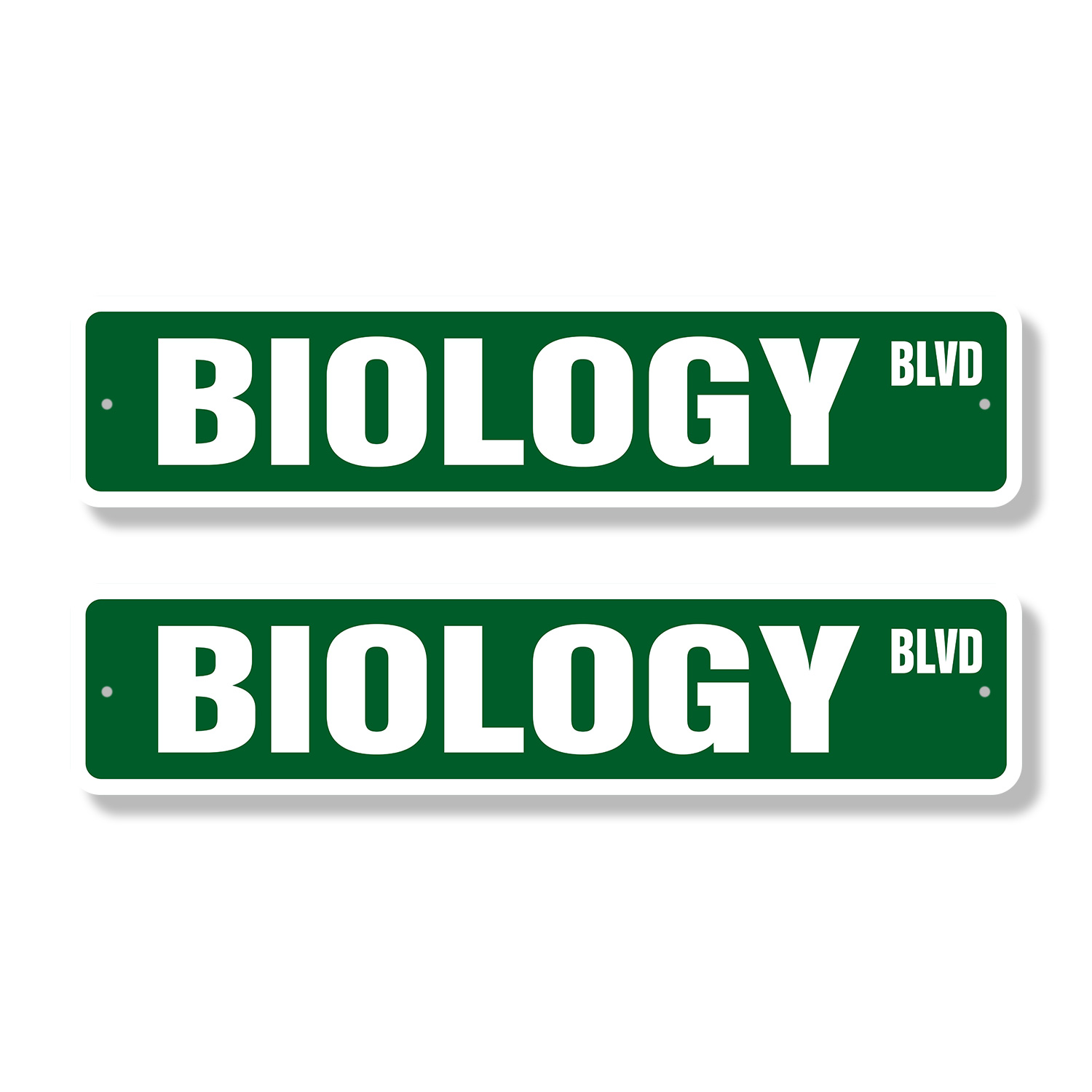 BIOLOGY Classic Street Sign (2 Pack) teacher professor science college ...