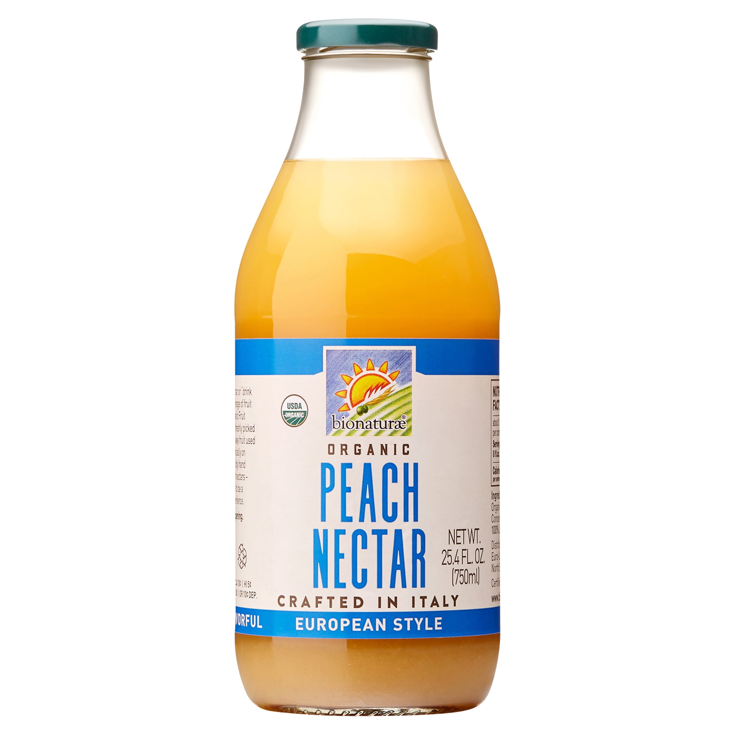 BIONATURAE ORGANIC PEACH NECTARS, 25.4 fl oz
