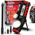 thumbnail image 1 of BIONIC Car Tire Inflator Portable Air Compressor with Work Light and Window Breaker, Rechargeable 1500MAH Portable Tire Inflator for Car Air Pump Portable with LED Pressure Gauge, USB-C Rechargeable, 1 of 8