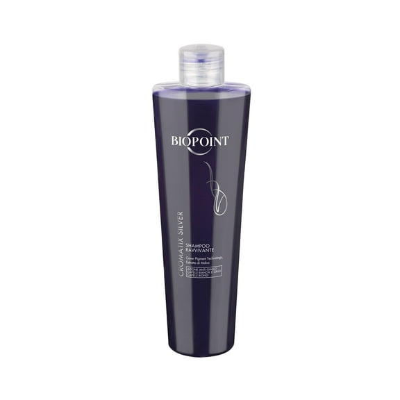 BIOPOINT Purple Conditioner for Blonde or Bleached Hair. Blue Toner Hair Mask for Ash Platinum Undertones, Neutralizing Brassiness. Cromatix Silver - Balsamo Ravvivante Antigiallo per Capelli Bianchi