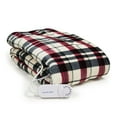 thumbnail image 1 of BIOS Living 57107 Micro Plush Electric Throw (Linen Plaid), 1 of 3