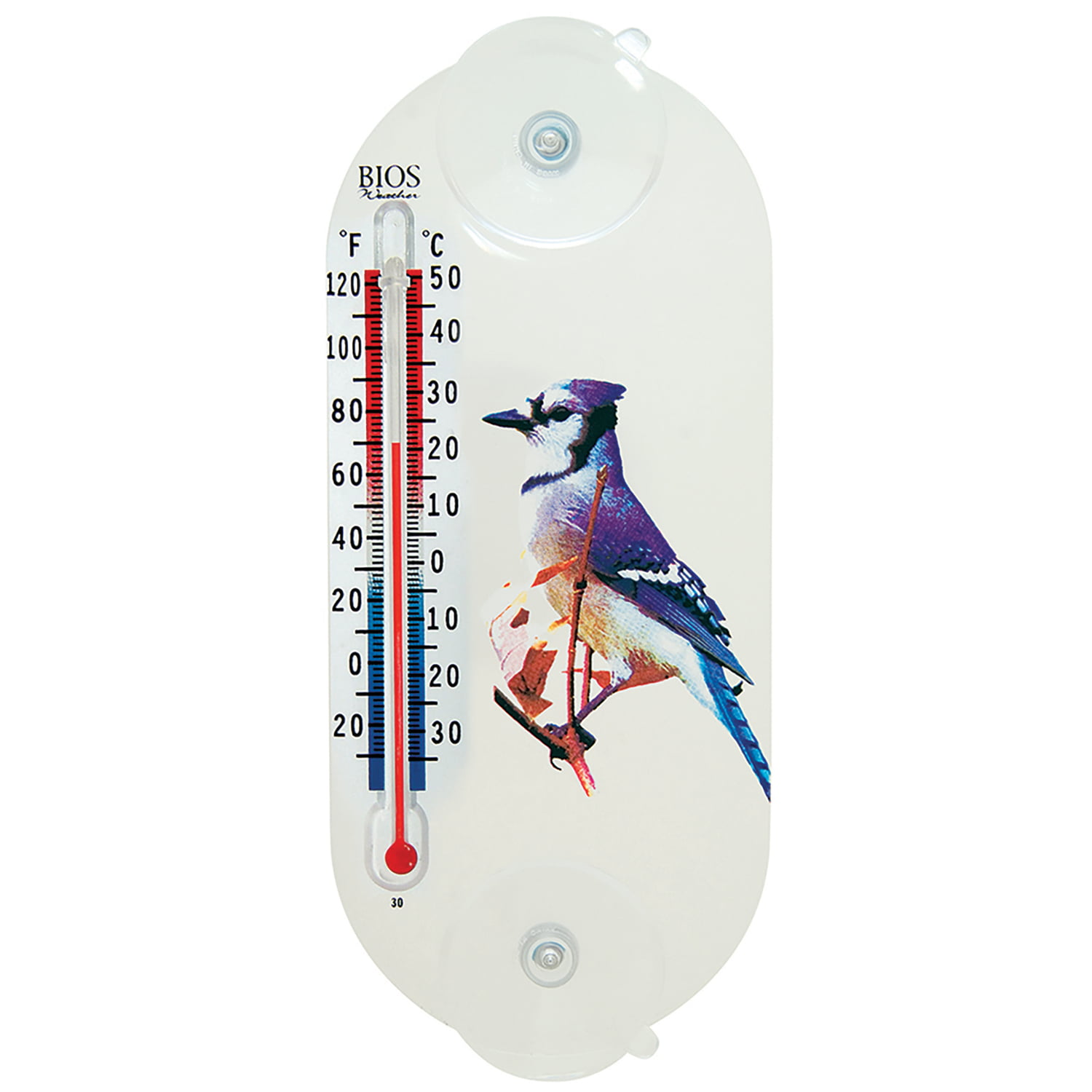 BIOS Medical Window Thermometer - 58°F (-50°C) to 122°F (50°C) - Large  Display, Easy to Read, Weather Resistant, Water Resistant - For  Indoor/Outdoor