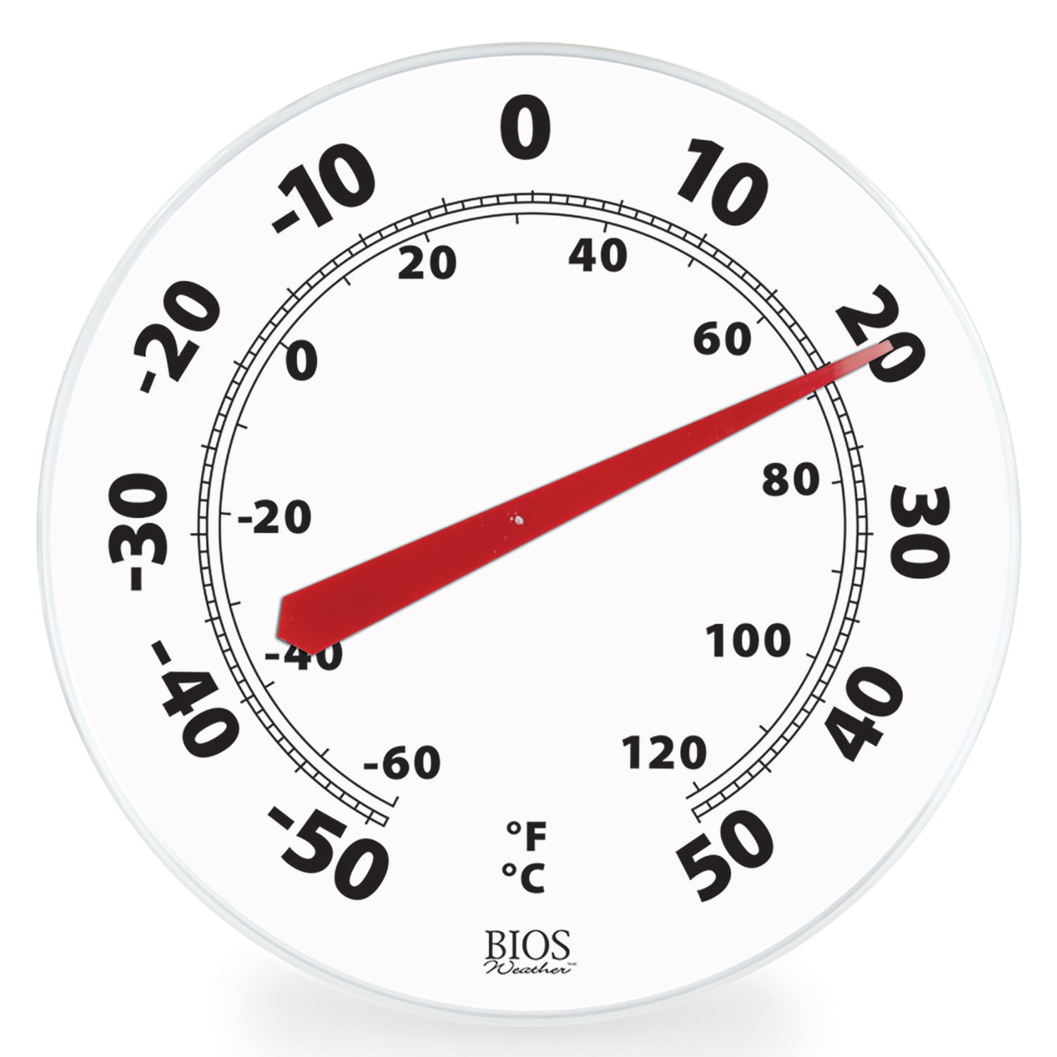 Bios Weather 313bc Digital Indoor/Outdoor Thermometer, Size: 4.25-Inch x 6.5-Inch x 0.5-inch, White