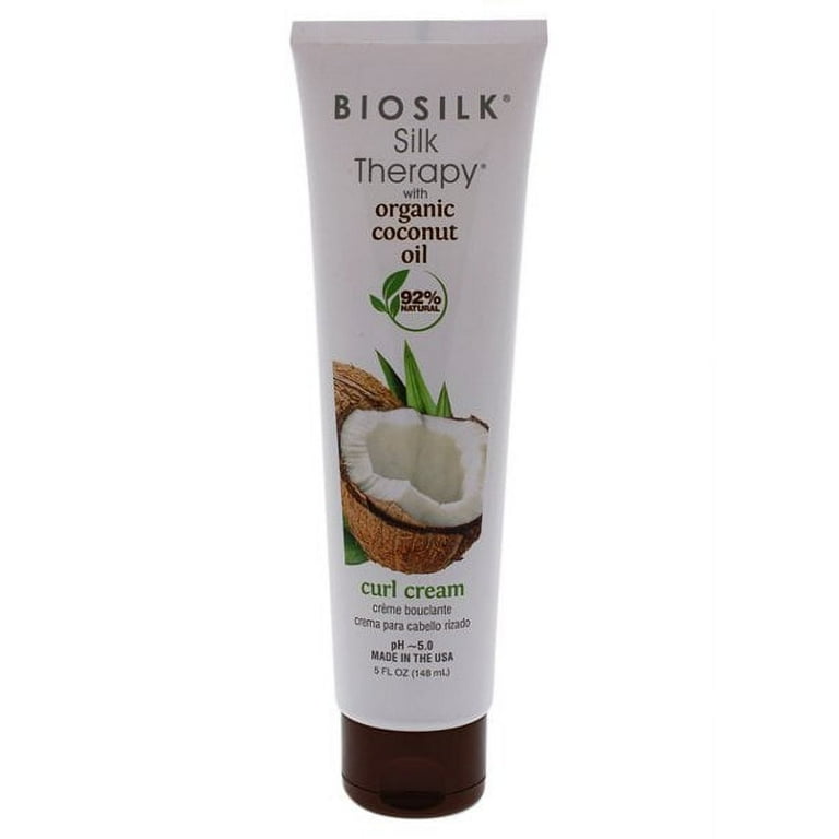 BIOSILK SILK THERAPY WITH ORGANIC COCONUT OIL CURL CREAM 5oz