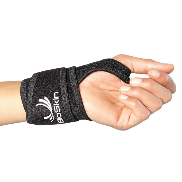 BIOSKIN Wrist Compression Wrap for Carpal Tunnel, Arthritis and Weight