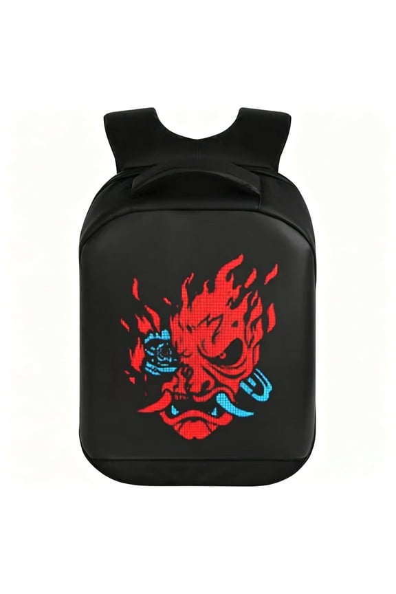 LED Motorcycle Backpack with Programmable App Screen & Wireless Remote