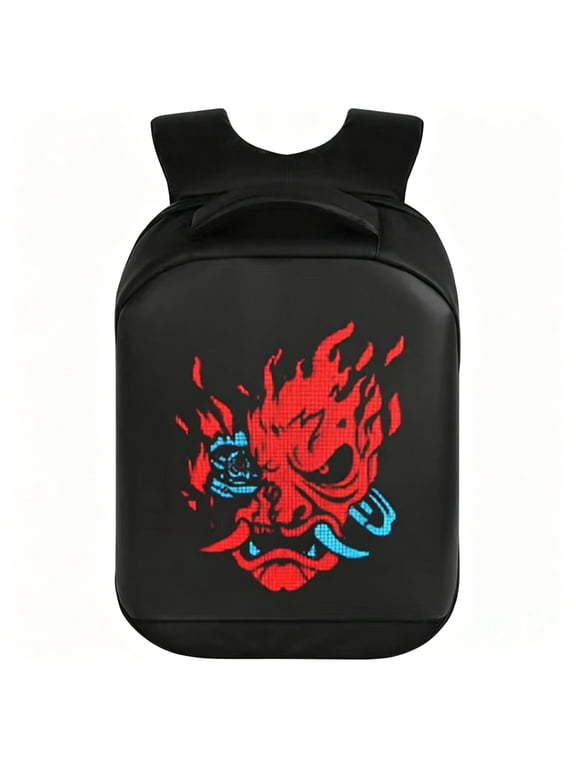 LED Motorcycle Backpack with Programmable App Screen & Wireless Remote