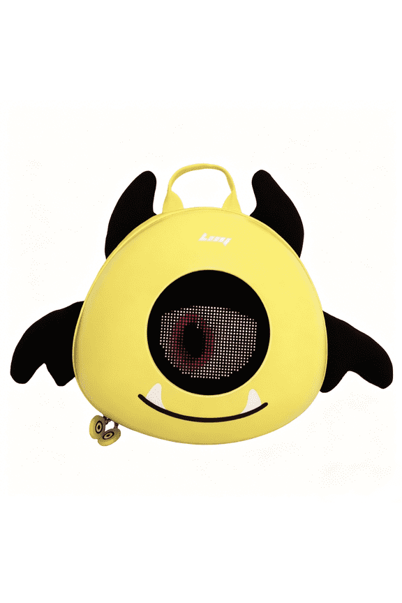 Little Devil Hard Shell LED Bookbag Demon Wings Programmable Pixel Art Student Bag