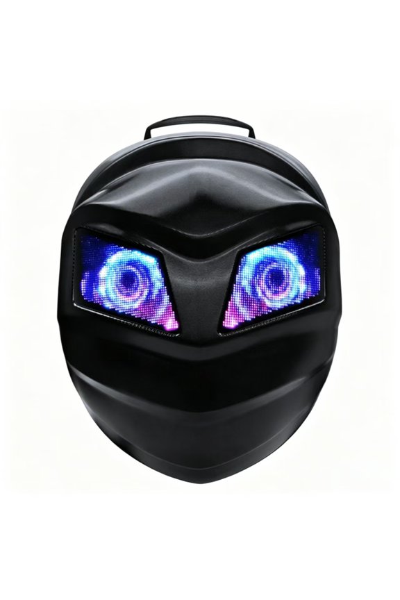 Motorcycle LED Backpack Hard Shell Waterproof Cycling Riding Laptop Daypack