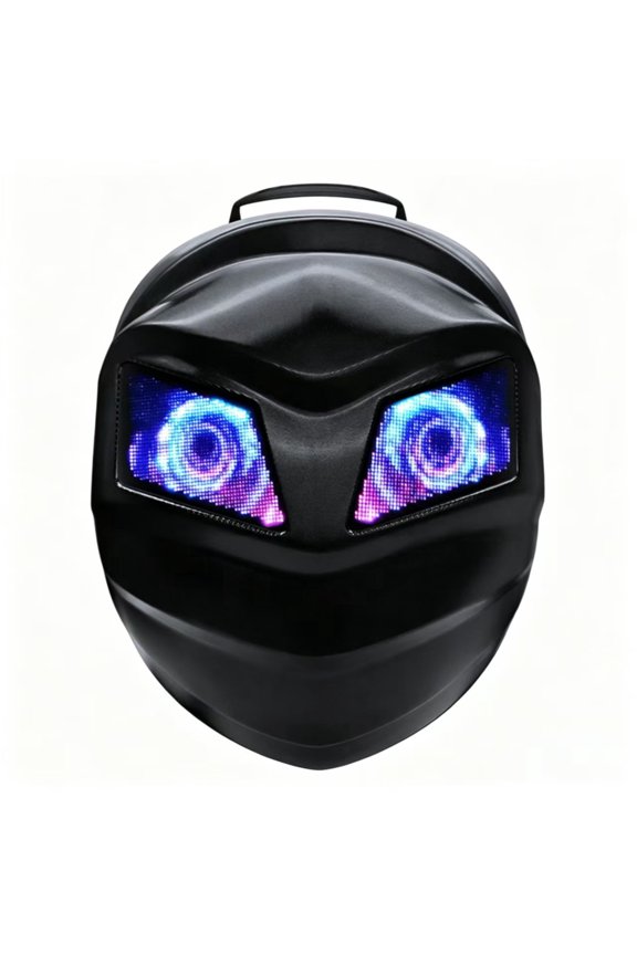 Motorcycle LED Backpack Hard Shell Waterproof Cycling Riding Laptop Daypack