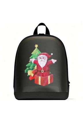 Smart LED Backpack Hard Shell Programmable Pixel Art Student School Bag
