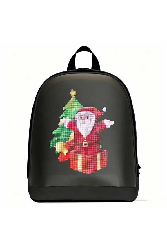 Smart LED Backpack Hard Shell Programmable Pixel Art Student School Bag