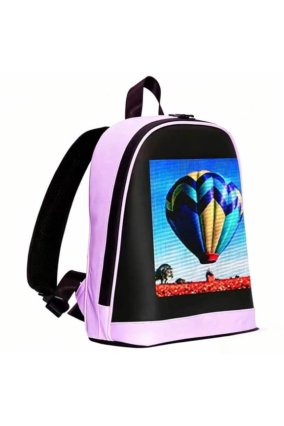 Smart LED Backpack Hard Shell Programmable Pixel Art Student School Bag