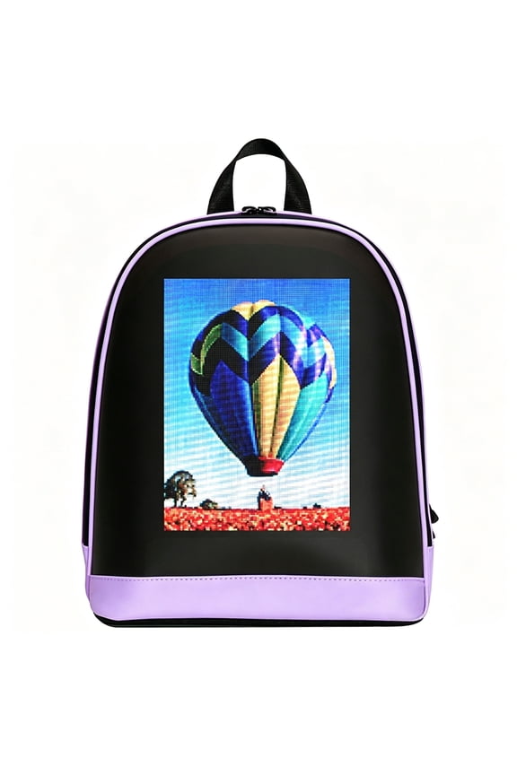 Smart LED Backpack Hard Shell Programmable Pixel Art Student School Bag