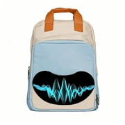 BIOSLED Smart LED School Backpack Bluetooth Pixel Art Trendy College bag