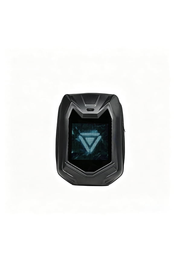 Smart Mecha Geometric Hard Shell T14 LED Backpack for Commuting and College Students