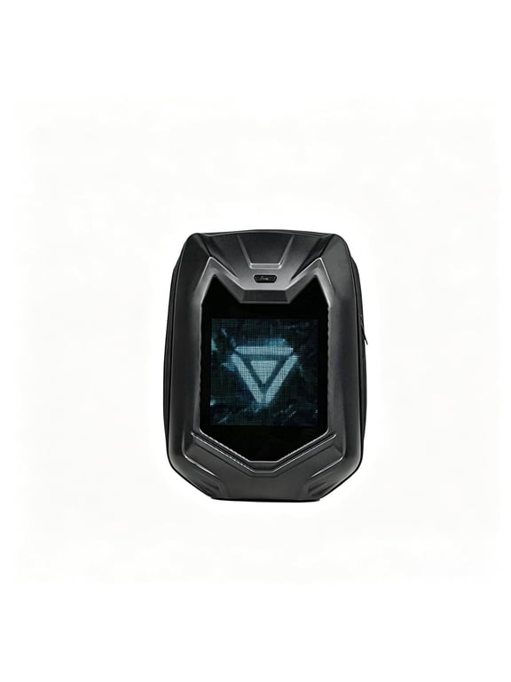 Smart Mecha Geometric Hard Shell T14 LED Backpack for Commuting and College Students
