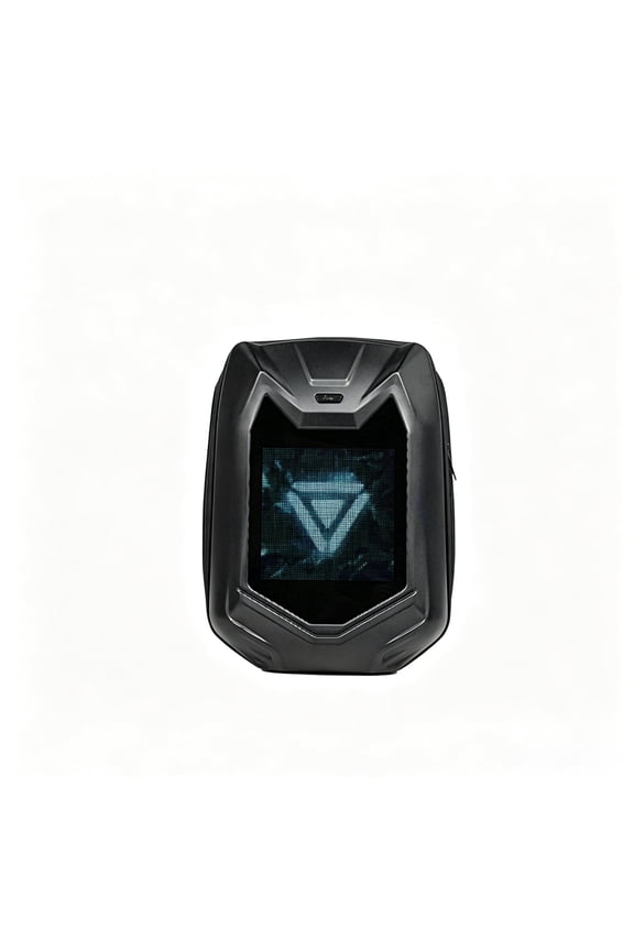 Smart Mecha Geometric Hard Shell T14 LED Backpack for Commuting and College Students