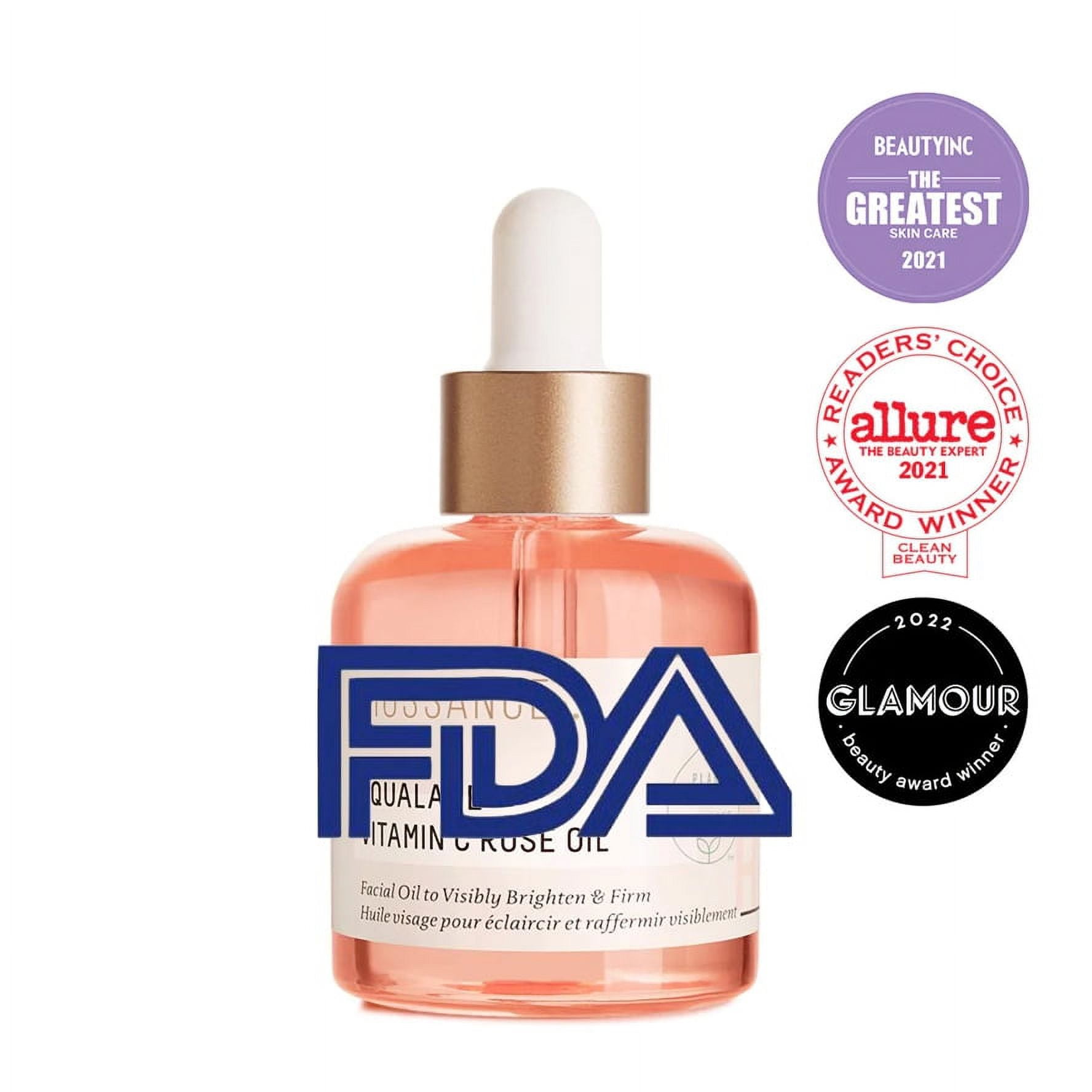 BIOSSANC1Squalane + Vitamin C Rose Oil. Facial Oil to Visibly Brighten