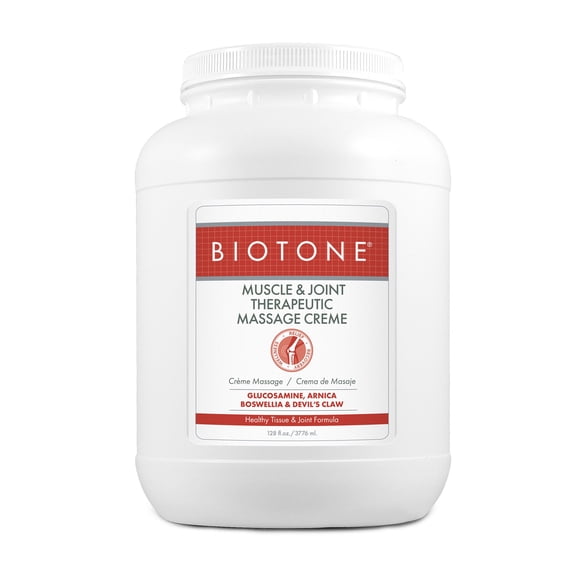 BIOTONE Muscle & Joint Relief Scented Massage Treatment Creme 1 gal. Jar MJTMC1G 1 Ct
