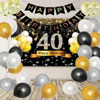 Older Wiser Hotter Birthday Decorations Black and Silver, Older Wiser  Hotter Banner Funny Bday Party Supplies for Men Women, Champagne Crown Foil  Balloon Set, 30th 40th 50th 60th Birthday Party Decor 