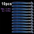 thumbnail image 1 of BIQIANWO 10pcs/Lot Soft Lures Silicone Worms Baits, Jigging Wobblers Fishing Lures, Artificial Swimbaits For Bass Carp Tackle, 1.97inch 2.36inch 7.1.97inch, 1 of 10