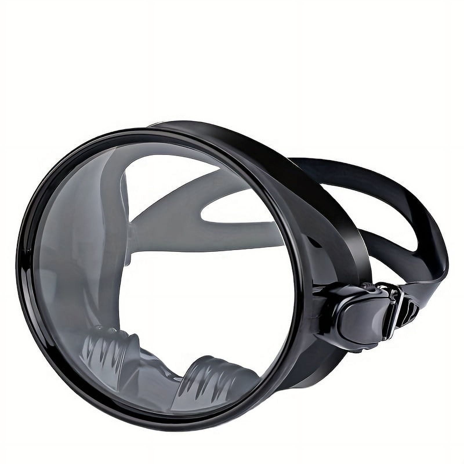 BIQIANWO Classic Design Round Snorkel Mask, Frameless Wide View ...