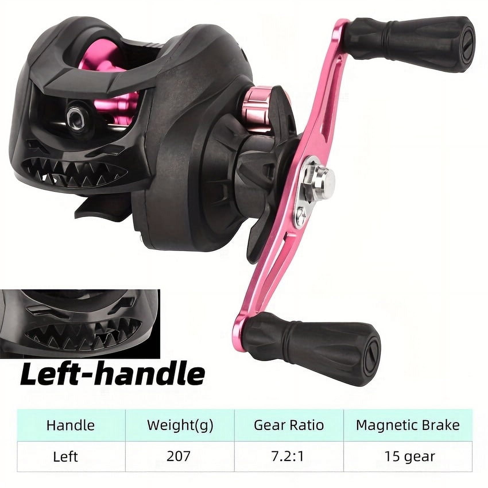 Moulinet Baitcasting Casting Reel - Frein Magnétique - Ratio 7.2:1 - Neuf
