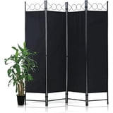 BIQWBIC 4-Panel Room Dividers and Folding Privacy Screens, 6.8 Ft ...
