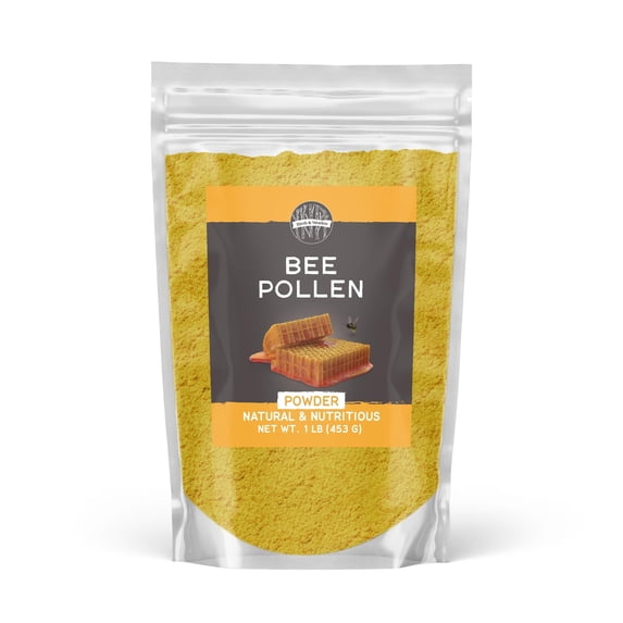 BIRCH & MEADOW Bee Pollen Powder, 1 lb, Natural & Nutritious, Slightly Sweet Taste, Oatmeal & Cereal