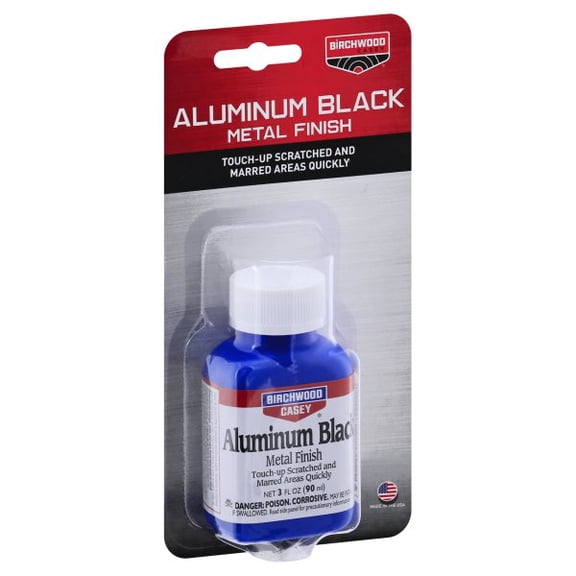 BIRCHWOOD CASEY ALUMINUM BLACK TOUCH UP BLACK METAL FINISH 3 OZ