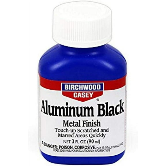 BIRCHWOOD CASEY ALUMINUM BLACK TOUCH UP BLACK METAL FINISH 3 OZ