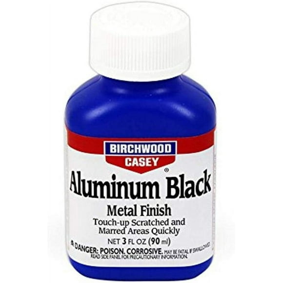 BIRCHWOOD CASEY ALUMINUM BLACK TOUCH UP BLACK METAL FINISH 3 OZ