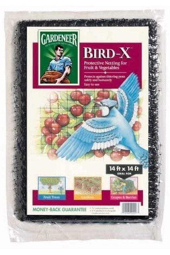 Gardeneer Anti-Bird Netting - Rectangular, Multicolor - 14' x 14'