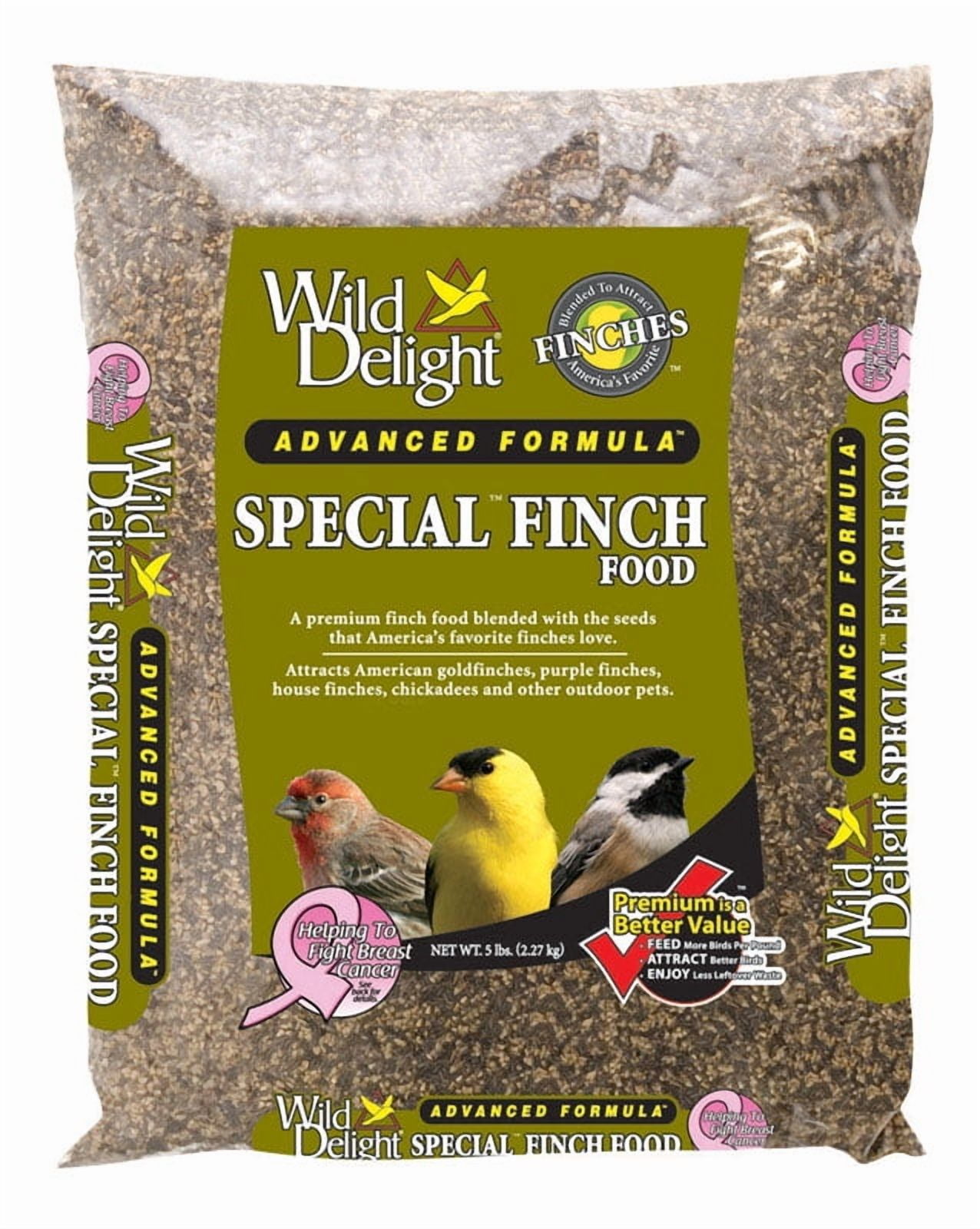 Wild Delight 381050 Special Finch Finches Sunflower Kernels Wild Bird Food 5 Lb