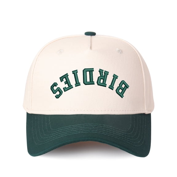 BIRDIES Embroidered Patchwork Trucker Cap | Adjustable Unisex Snapback, Golf Essential