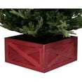 thumbnail image 1 of BIRDROCK HOME 4 Panel Christmas Tree Base Box Skirt - Red, 1 of 5