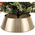 thumbnail image 1 of BIRDROCK HOME 4-Panel Christmas Tree Collar - Soft Gold, 1 of 6