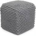 thumbnail image 1 of BIRDROCK HOME Buds Pouf Foot Stool Ottoman, 1 of 4