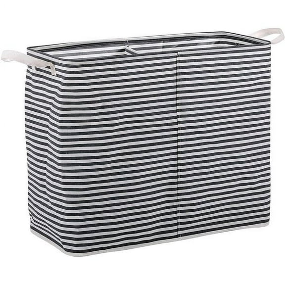 BIRDROCK HOME Collapsible Double Laundry Hamper Basket