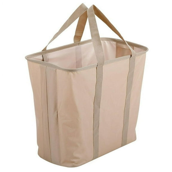 BIRDROCK HOME Collapsible Laundry Basket Caddy - Natural