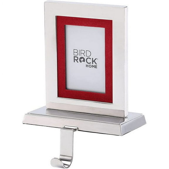 BIRDROCK HOME Photo Frame Stocking Holder - 1pk - Holiday Greetings Mantle Fireplace Topper