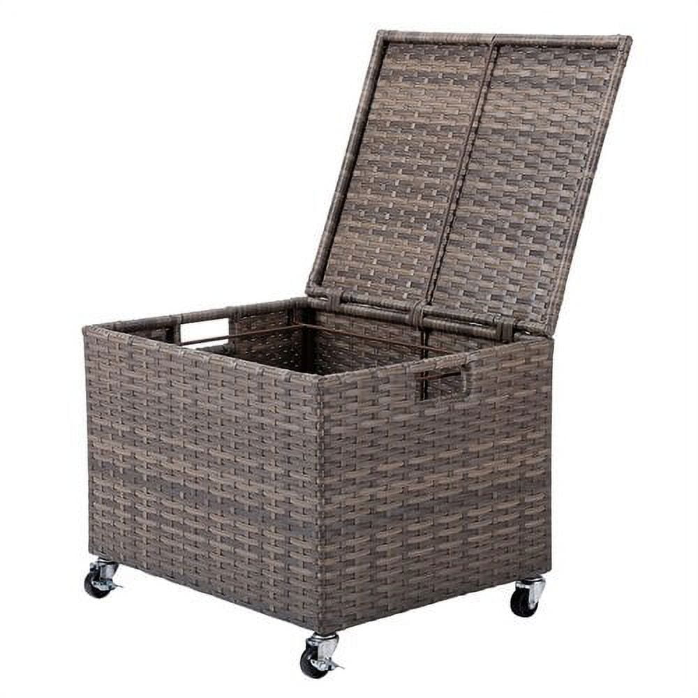 BIRDROCK HOME Rolling File Box Storage with Wheels File