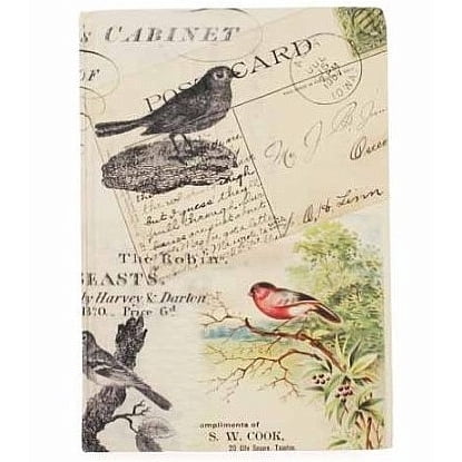 BIRDS 6x8 Journal by Eccolo trade  The Passport Collection